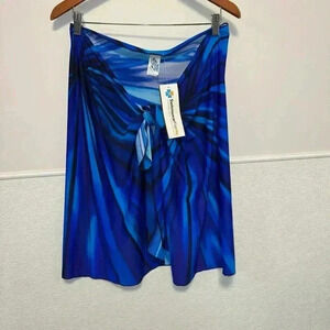 Women's Swimwear For Me Sarong, One Size, Blue , Cover Up